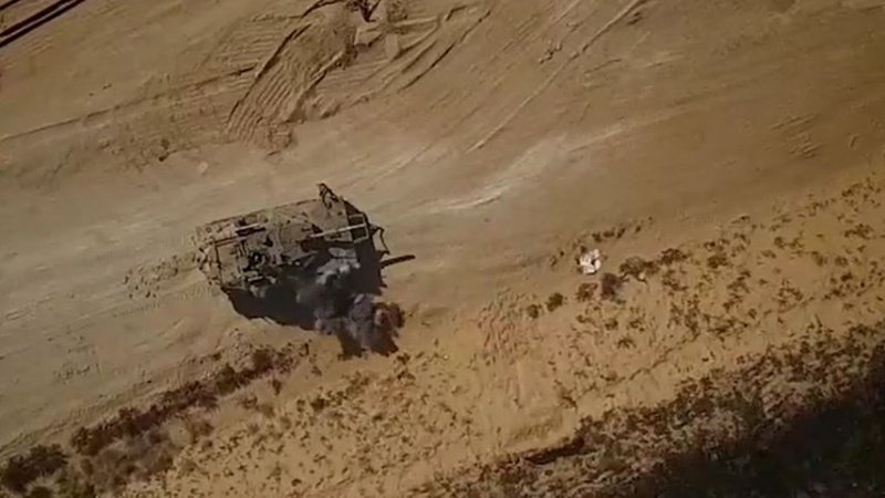 Drone Brigade al-Quds Target Dua Tank Rezim Zionis