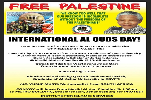 Al-Quds-Marsch 2019 in Südafrika