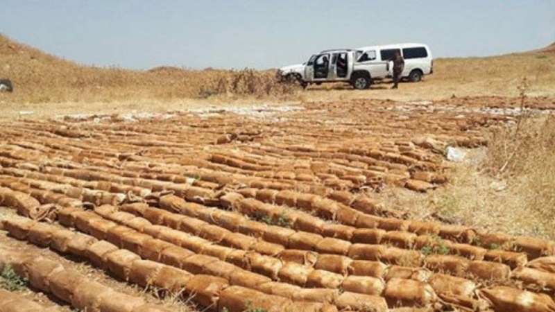 シリアで、テロリストからアメリカ製爆薬数トンが摘発