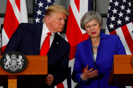 Trump, Londra'daki protestolar için 'yalan haber' dedi