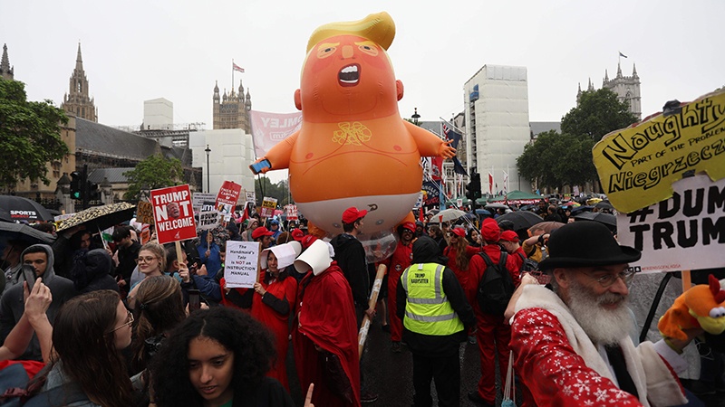  Großdemo gegen Trump in London