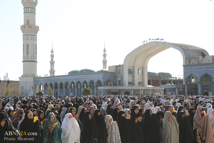 تقریر مصور/ إقامة صلاة عيد الفطر المبارك في مسجد جمكران