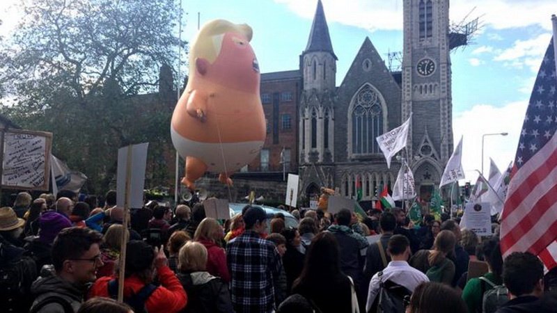 Протесты против Трампа - на этот раз в Ирландии