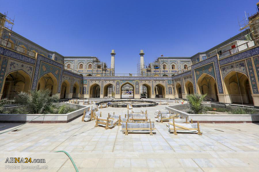 تقریر مصور/ تحفة معمارية رائعة في المراحل الأخيرة من الإنجاز بصحن السيدة فاطمة الزهراء (ع ) 