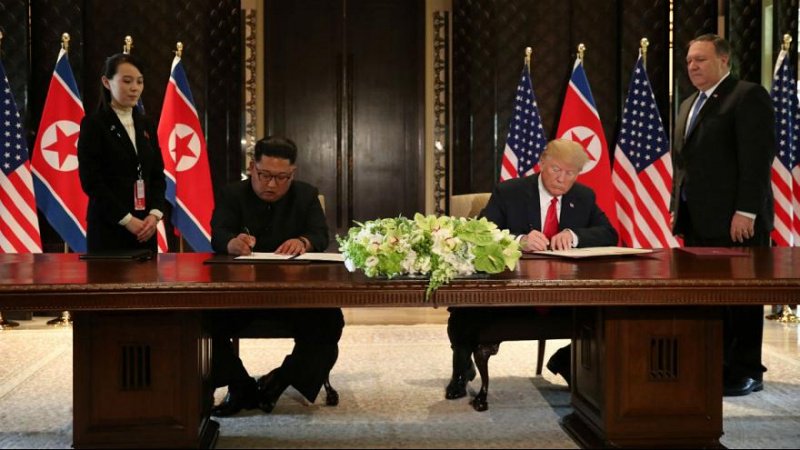 北朝鮮が、アメリカによるシンガポール合意の不履行に警告