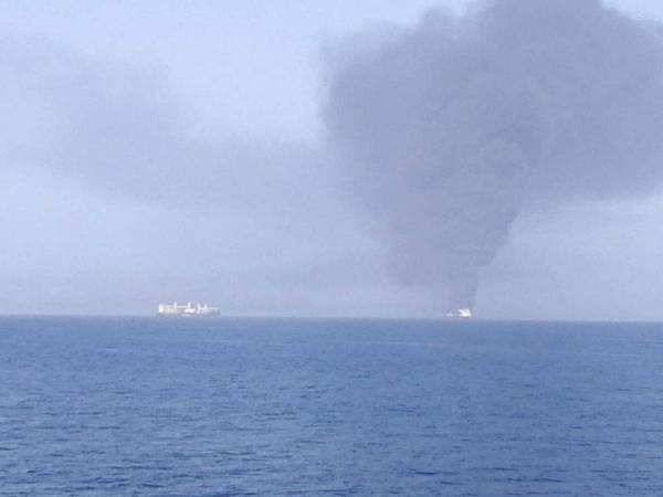 Dua Kapal Tangki Minyak Diserang Di Teluk Oman