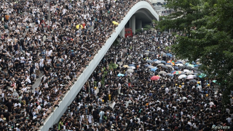 香港デモ、過去最大の約２００万人に