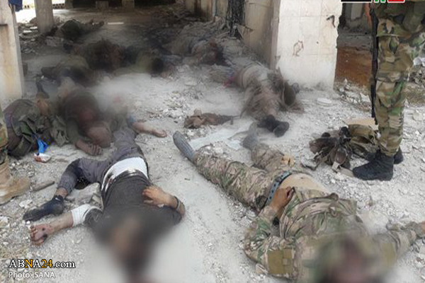 Photos: Killed terrorists, their destroyed vehicles in Syria's Hama
