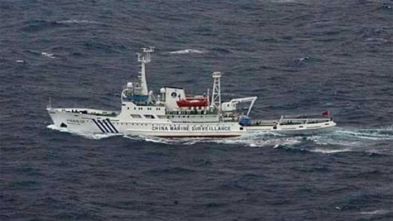日本就中国船只在南海的活动表示抗议