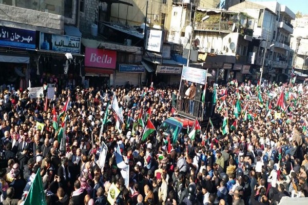 Großdemo gegen den amerikanischen "Deal des Jahrhunderts" in Jordanien