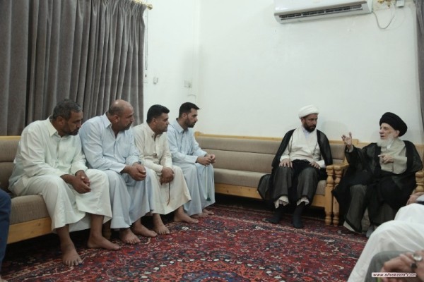 آية الله الحكيم  يدعو لنشر القيم والمفاهيم التي أكد عليها النبي الاكرم (ص) وآله (ع)