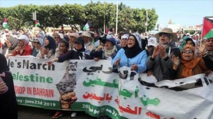 Des milliers de Marocains protestent contre le plan américain pour la Palestine