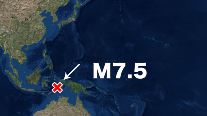 インドネシアで、Ｍ７．５の大地震が発生