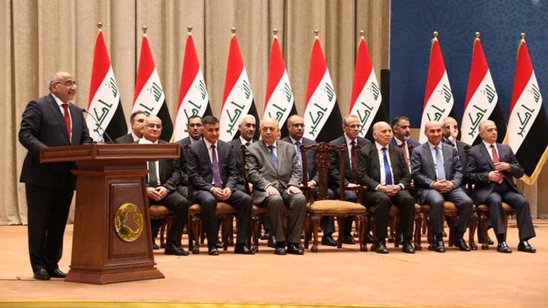 هەڵبژێردرانی وەزیرانی نوێی کابینەی عێراق