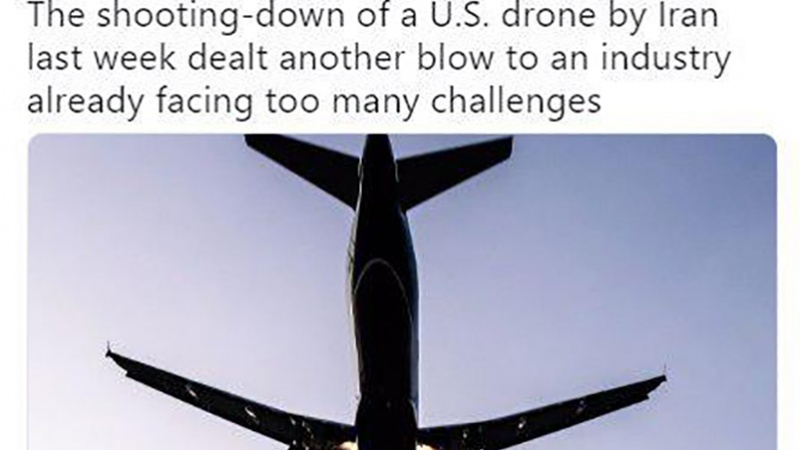 米雑誌、「米偵察無人機の撃墜は、同国の航空機製造産業への打撃」