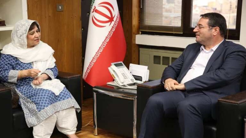 پاکستانی سفیر سے ایرانی وزیر صنعت و تجارت کی ملاقات