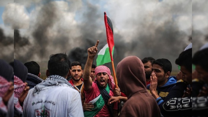 فلسطینیوں کے حق واپسی مارچ پر صیہونی فوجیوں کا حملہ، متعدد زخمی
