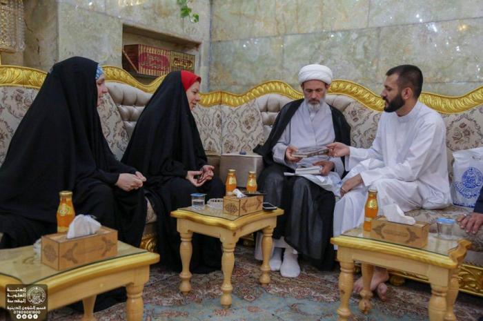 التلفزيون البرازيلي الرسمي في ضيافة العتبة العلوية المقدسة+(صور)