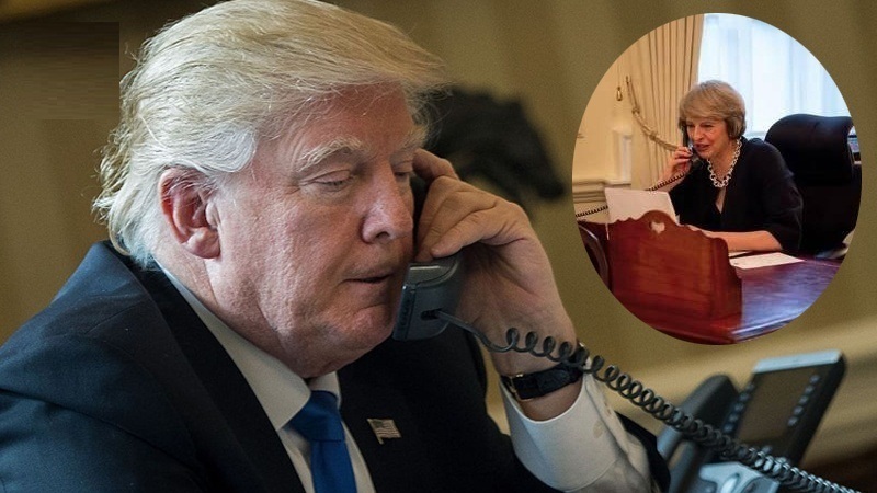 Trump, İngiltere Başbakanı May ile görüştü