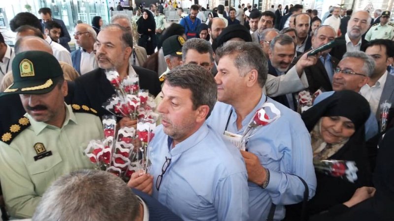 İranlı Hacılardan ilk kafile kutsal topraklara gitti