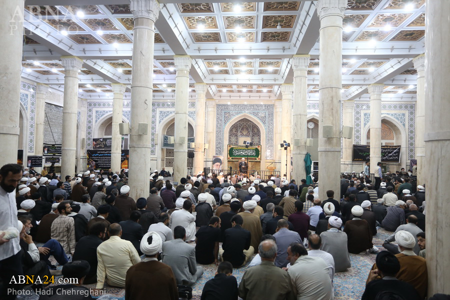 تقریر مصور/ مراسم تأبين بمناسبة وفاة آية الله الحسيني الشاهرودي في قم المقدسة