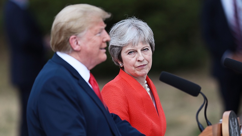 Trumps verbale Angriffe auf Theresa May