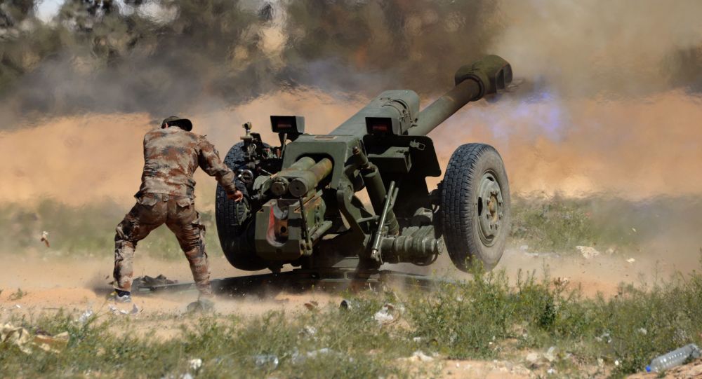 الجيش السوري يقصف مواقع المسلحين في عدة بلدات بريف إدلب