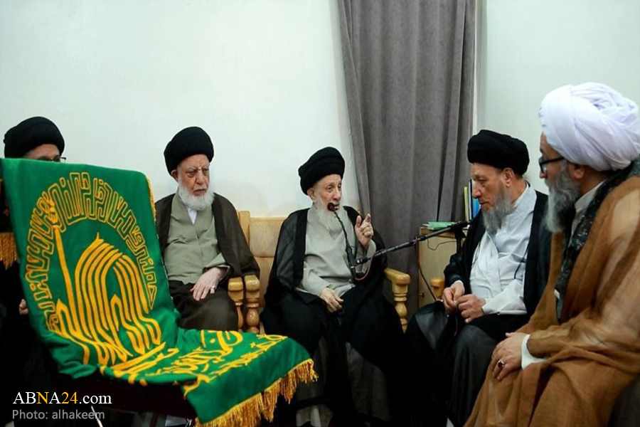 Members of Astan Quds Razavi meet Ayatollah Hakim