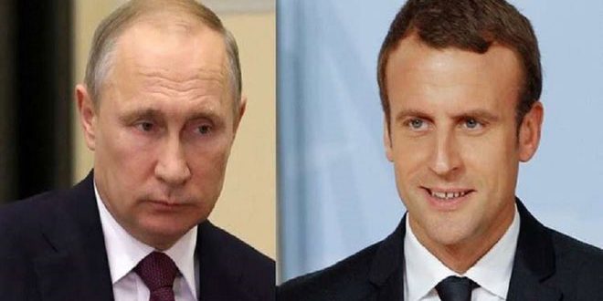 Poutine examine avec Macron la situation en Syrie