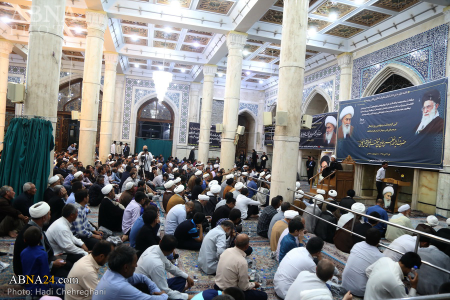 تقریر مصور/ أربعينية آية الله المحقق الكابلوي في المسجد الاعظم بقم المقدسة
