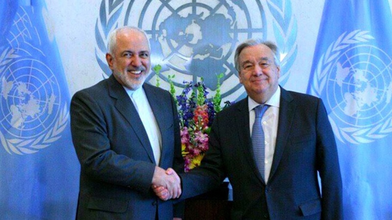 Irans Außenminister spricht mit UNO-Generalsekretär über Spannungen zwischen Washington und Teheran