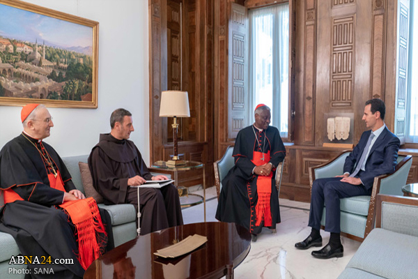 Assad receives letter from Pope Francis reiterating support for restoring stability in Syria