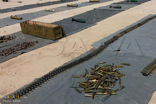 Syrian forces find weapons, equipment left behind by terrorists in Quneitra (+Photos)