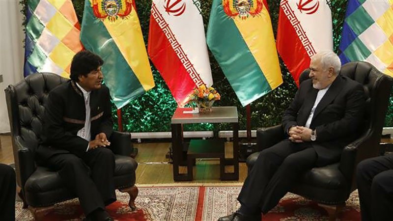 イラン外相が、ボリビア大統領と会談