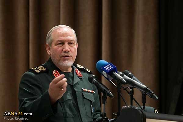 Iran's top commander blasts US, Europe support of MKO