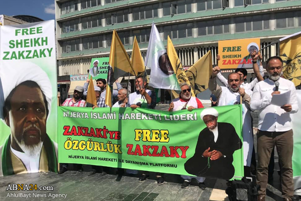 “Marchas y protestas exigiendo el fin del prolongado arresto del Sheij Al-Zaksaky se han realizado en la capital turca”