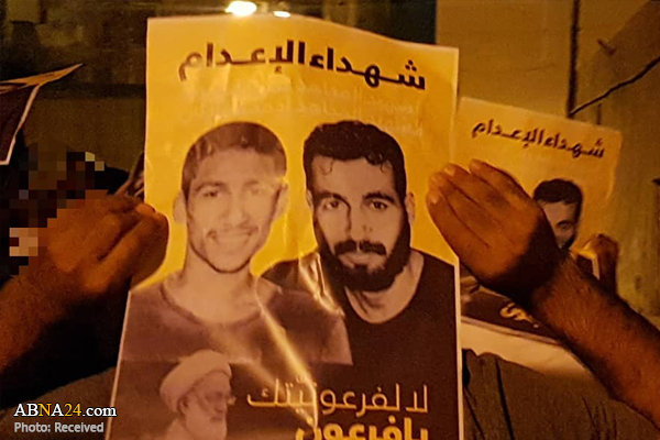 تقریر مصور/ البحرينيون يتظاهرون احتجاجاً على اعدام السلطات لشبابين 