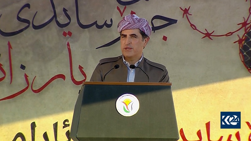 ده‌قی وتاری نێچیرڤان بارزانی له‌ سی و شەشەمین ساڵوه‌گه‌ڕی جینۆسایدی بارزانییه‌کان