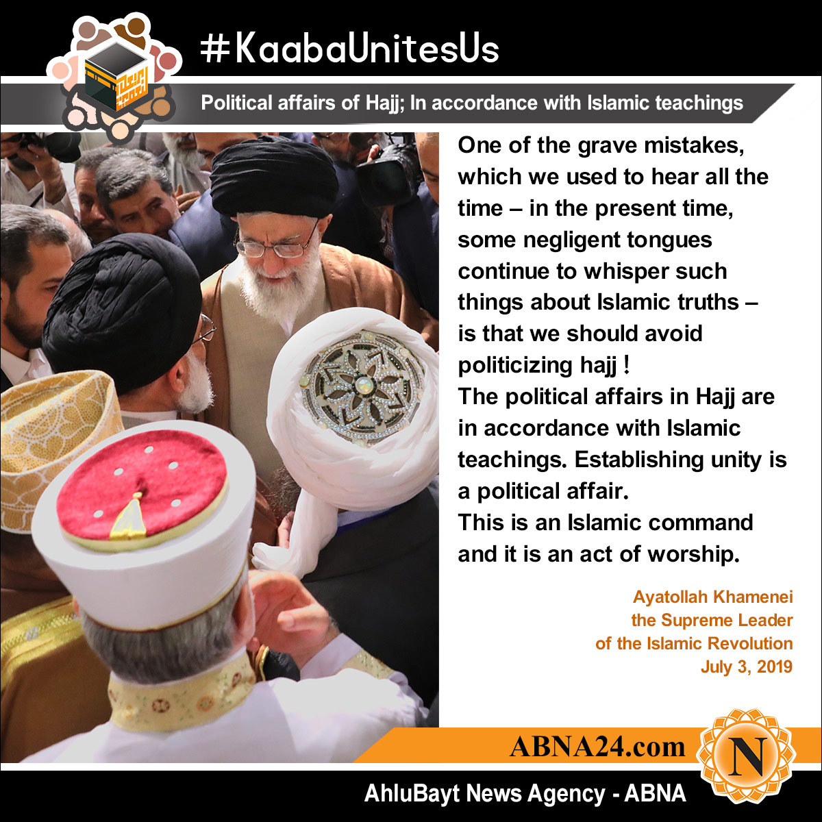 Political affairs of Hajj; In accordance with Islamic teachings