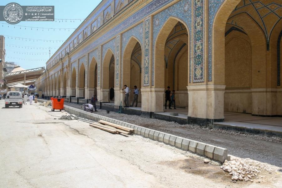 تقریر مصور/ مسار خاص بذوي الاحتياجات الخاصة على امتداد 300 م قبل دخولهم الحضرة العلوية