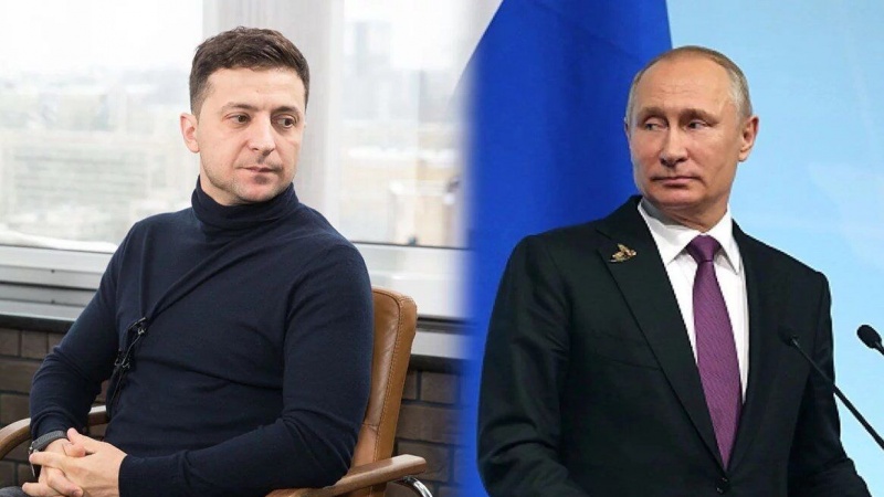 Путин и Зеленский обсудили по телефону положение на Донбассе