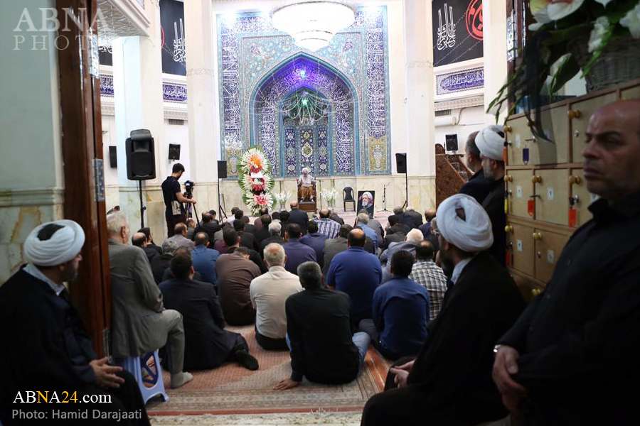 تقریر مصور/ مجلس تأبين في طهران لآية الله الشيخ "هادي فقهي" أحد طلاب العلامة الطباطبائي (ره)