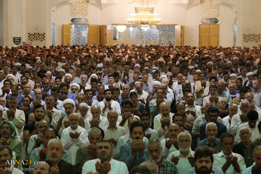 تقریر مصور/ إقامة صلاة عيد الأضحى في حرم السيدة المعصومة (ع)