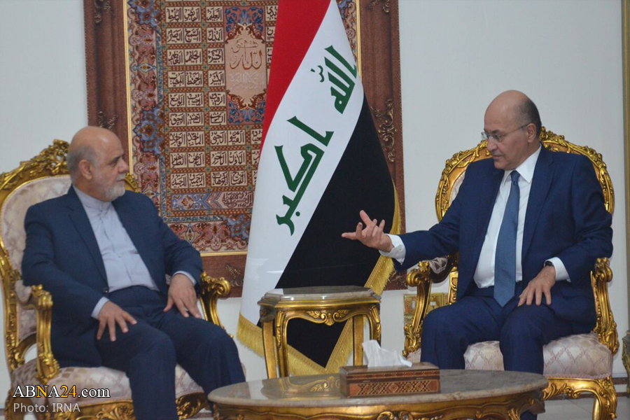 Iran's ambassador, Iraqi president explore arrangements for Arbaeen ceremony