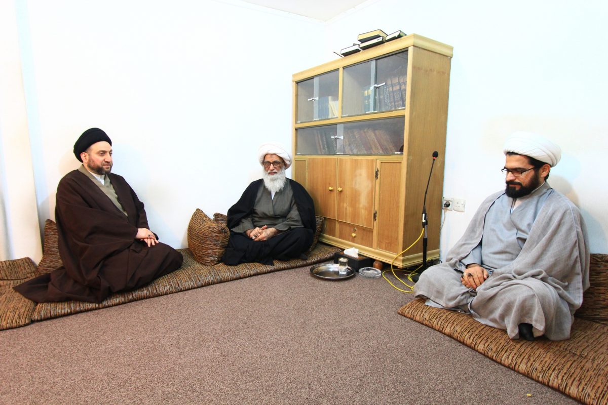 عمار حکیم کی آیت الله بشیر نجفی سے ملاقات