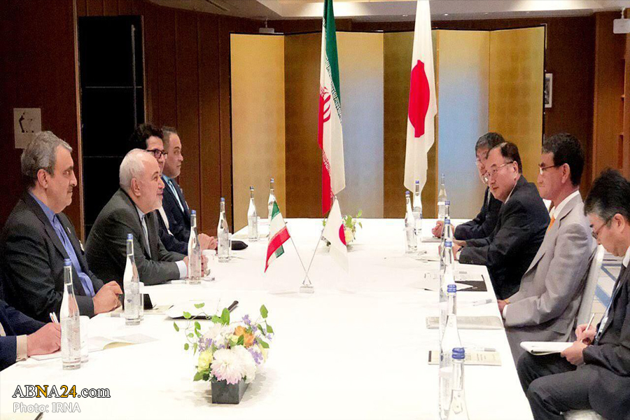 Iranian FM confers with Japanese counterpart on bilateral, regional issues