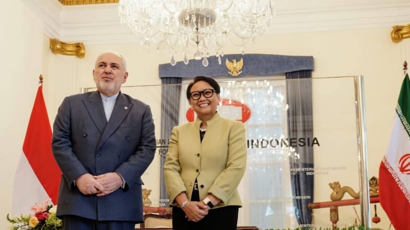 Menlu Iran bertemu dengan Menlu Indonesia di Jakarta