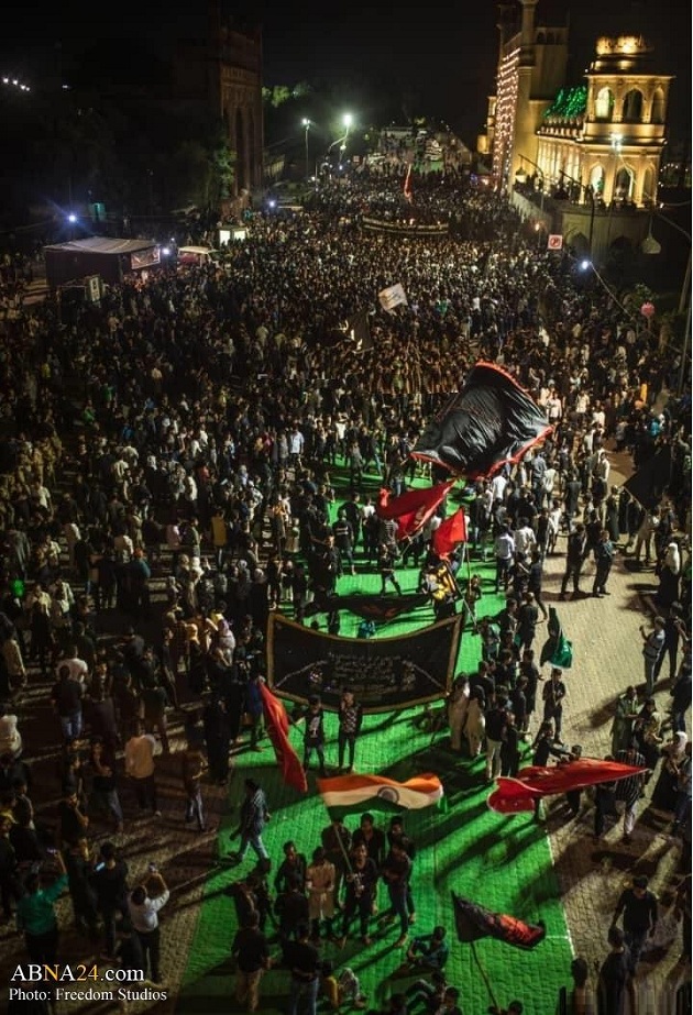 تقریر مصور/ احياء الليلة التاسعة من شهر محرم في مدينة "لكنهو" الهندية