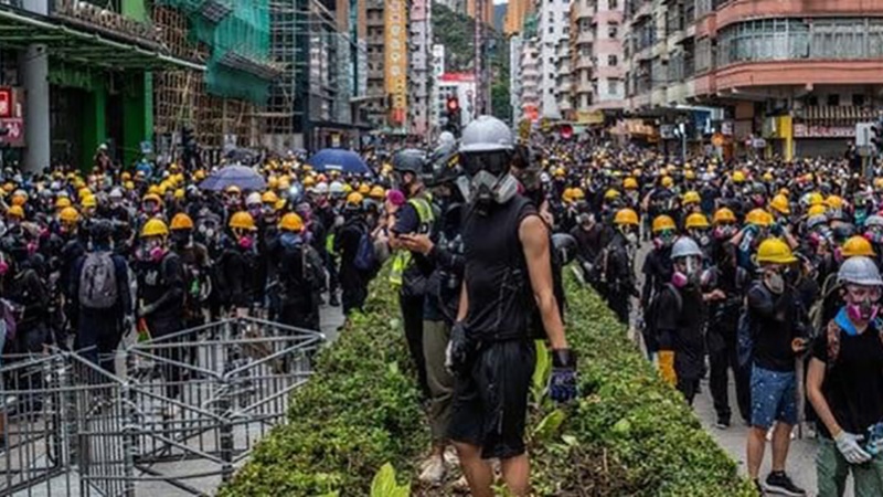 中国共産党が、香港での運動を支持する西側諸国を批判