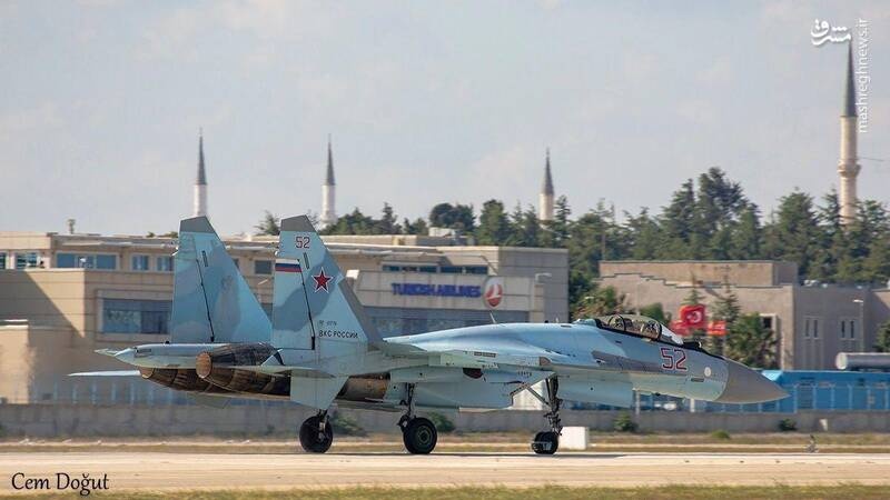 Rus Su-35 uçağı, TEKNOFEST için İstanbul'da
